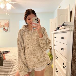 American Eagle sherpa half-zip!